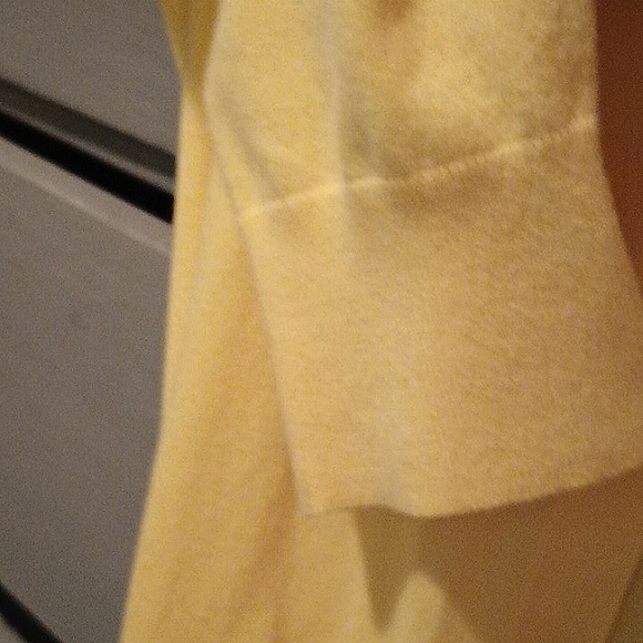 Crown and Ivy Yellow Sweater with Black Trim - Picture 4 of 6